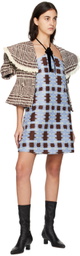 MINJUKIM Brown Halter Minidress