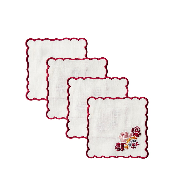Photo: Cabana Lea set of 4 linen and cotton napkins