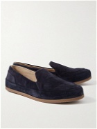 Mulo - Suede Loafers - Blue