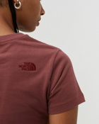 The North Face W Premium Simple Logo Tee Red - Womens - Shortsleeves