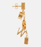 Loewe Logo sterling silver drop earrings