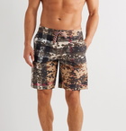 Burberry - Long-Length Camouflage-Print Shell Swim Shorts - Neutrals