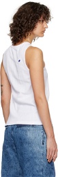 ADER error White Embroidered Tank Top
