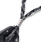 Palm Angels - Printed Bandana Cotton Necklace - Black