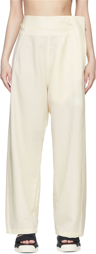 Photo: Y-3 Off-White Polyester Trousers