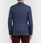 Polo Ralph Lauren - Navy Prince of Wales Checked Linen and Cotton-Blend Blazer - Men - Blue