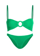 Hunza G Misty Crinkle Bikini - Green - One Size