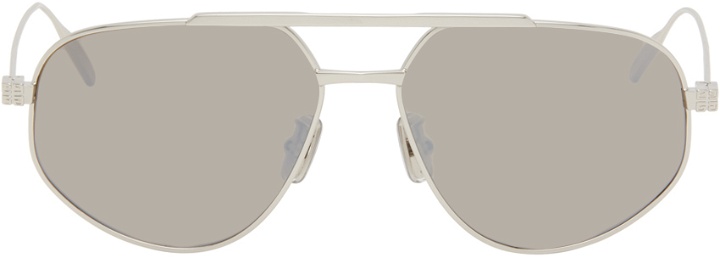Photo: Givenchy Silver GV Speed Sunglasses