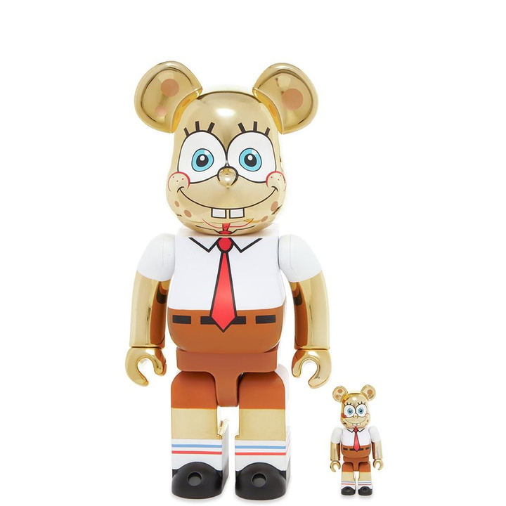 Photo: Medicom SpongeBob Gold Chrome Be@rbrick