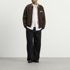 Bound Men's Retro Disc Knit Zip Polo in Brown