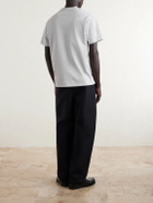 Givenchy - Logo-Embroidered Cotton-Jersey T-Shirt - Gray