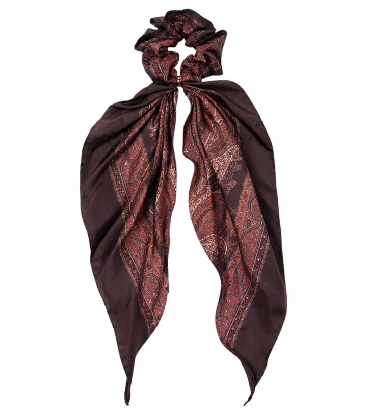 Photo: Saint Laurent Paisley silk satin scrunchie