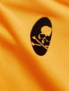 Mastermind World - Logo-Embroidered Cotton-Jersey Hoodie - Yellow