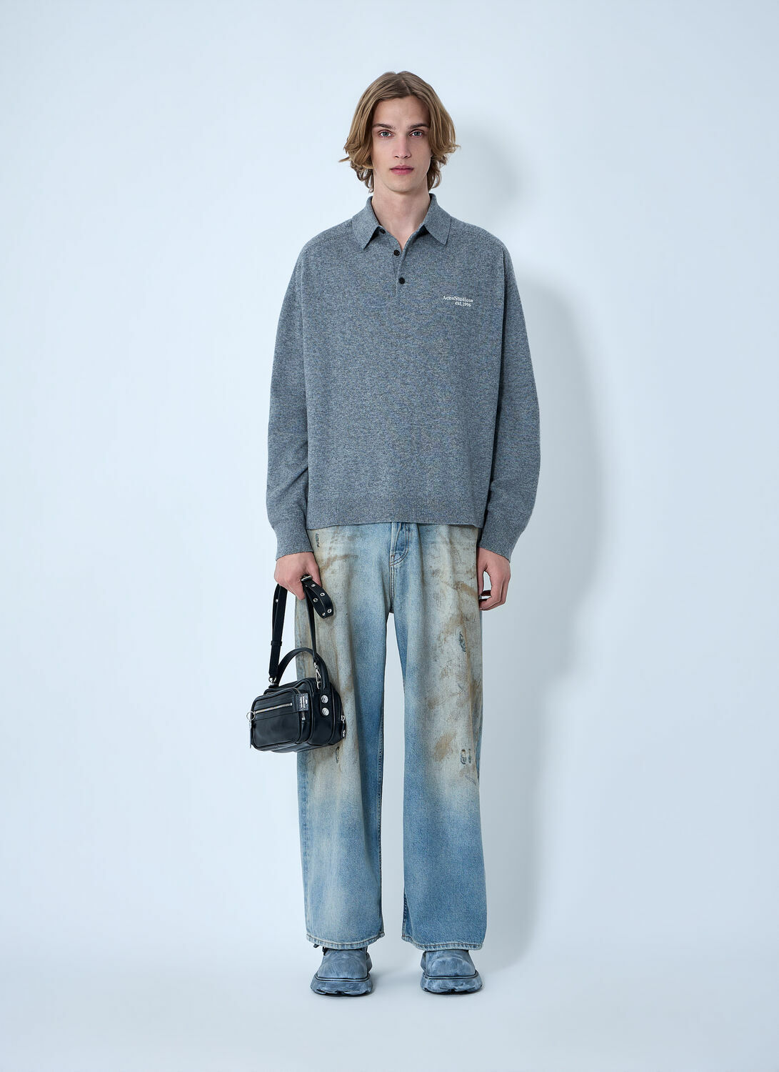 Acne Studios Wool Knit Polo Acne Studios
