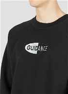 Logo Embroidery Sweatshirt in Black