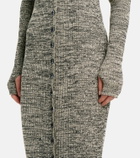 Petar Petrov Erica ribbed-knit silk maxi dress
