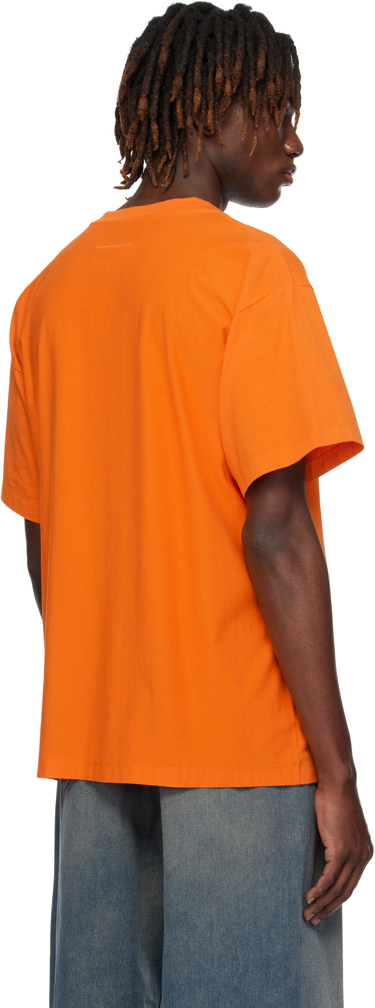 【関税込み】MM6 Maison Margiela オレンジ Topaz Blue Tシャツ MM6 Maison Margiela Orange Topaz Blue T-shirt MM6 Maison