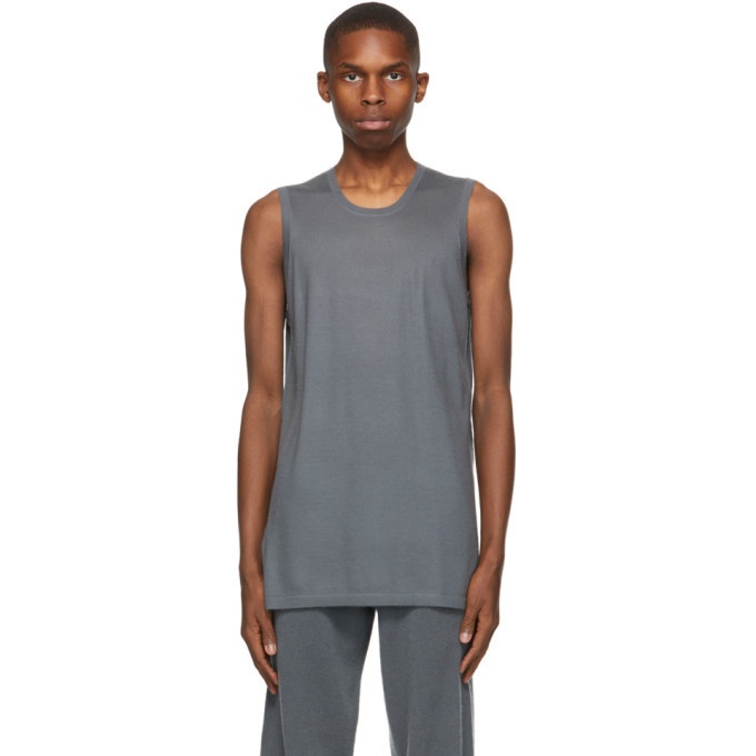 Photo: Frenckenberger Grey Cashmere Muscle Tank Top