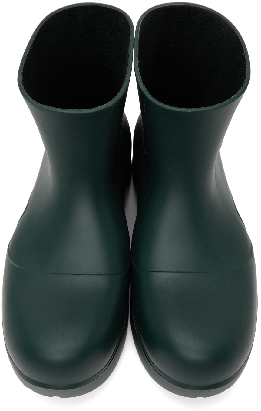 PUDDLE ANKLE BOOT IN OLIVE GREEN RUBBER