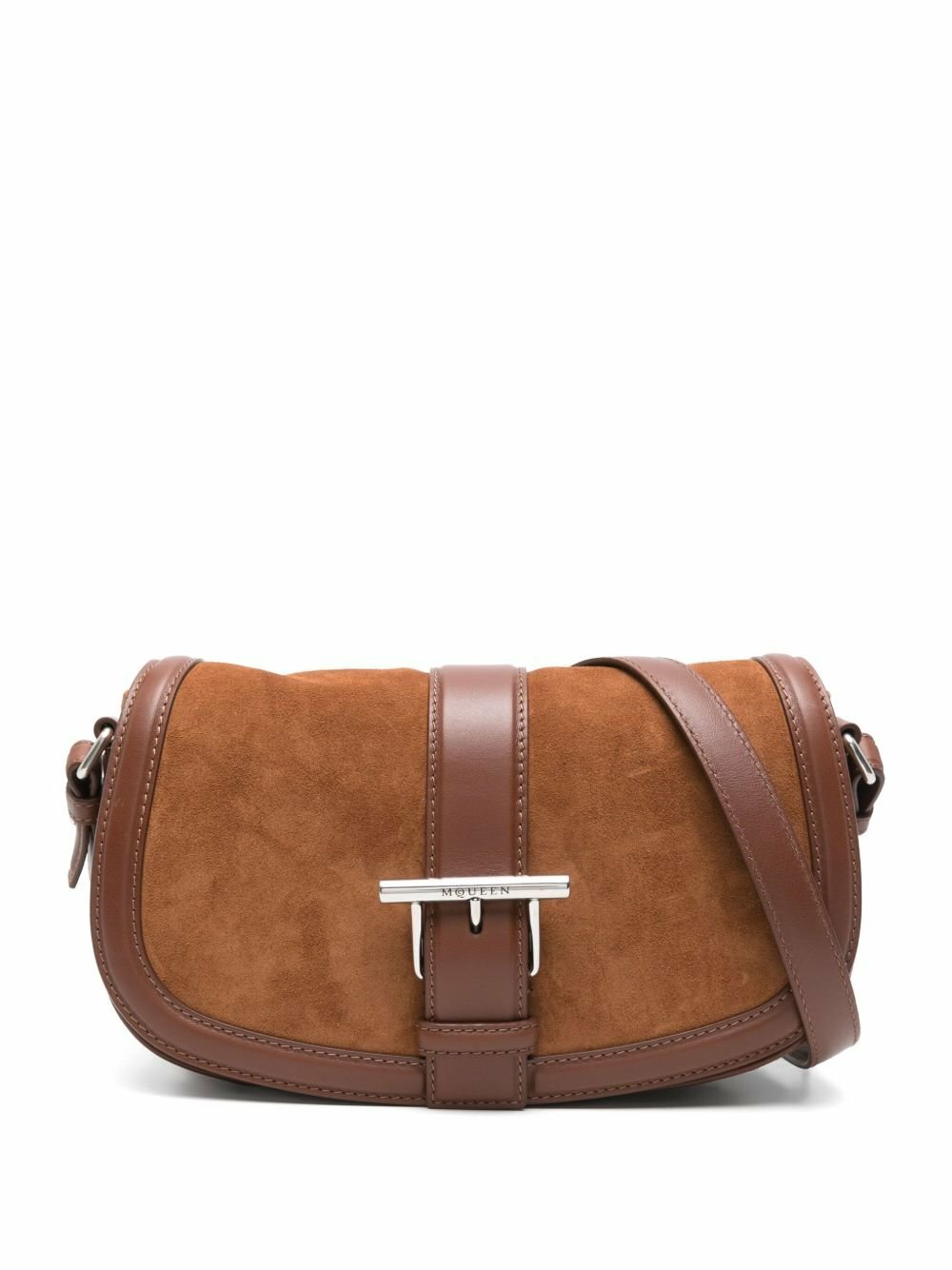 【送料&関税込】Alexander McQueen satchel Brown Crossbody Ba ALEXANDER MCQUEEN - Mini Jewelled Satchel Metallic Effect