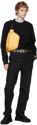 Fendi Black & Yellow FF Vertigo Belt Bag