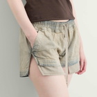Rick Owens DRKSHDW Women's Fog Boxer Shorts in Mineral Pearl