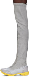Kiko Kostadinov Gray Sonia High Boots