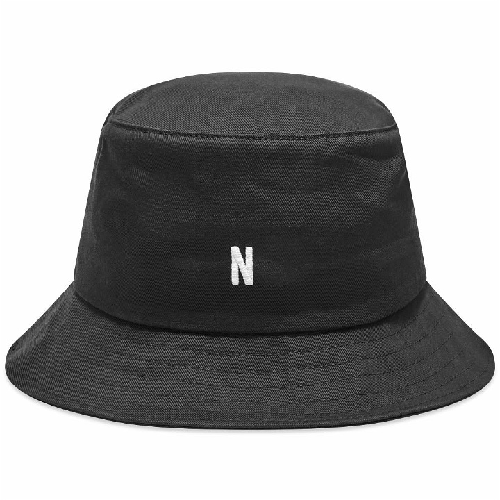 Photo: Norse Projects Men's Twill Bucket Hat in Black