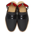 Fendi Black Slingback Loafers