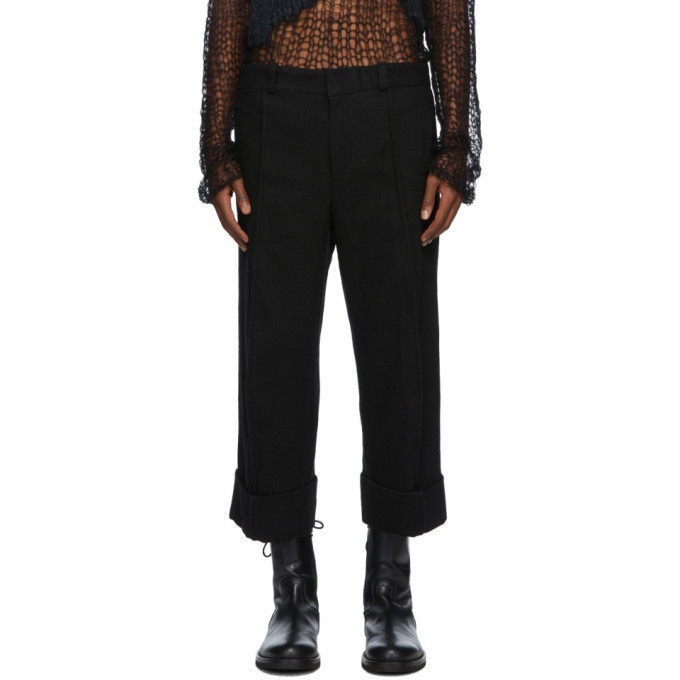 Photo: Ann Demeulemeester Black Front Seam Trousers