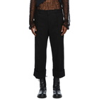 Ann Demeulemeester Black Front Seam Trousers