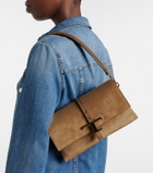 Tod's T Timeless Small suede shoulder bag