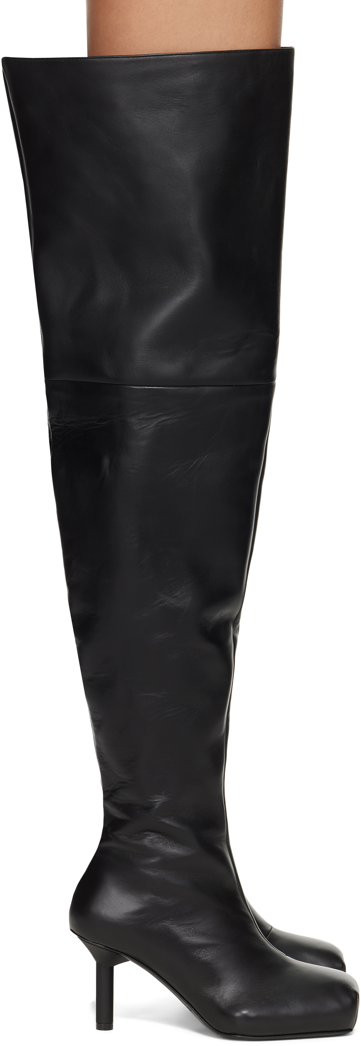 ALAINPAUL Black Pina Tall Boots