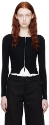 Fax Copy Express Black Tight Sweater