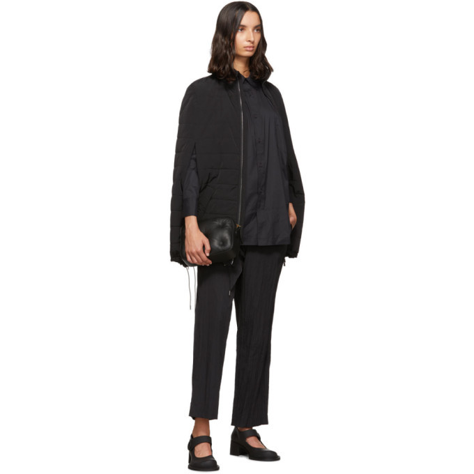 Fumito Ganryu Black Kimono Button-Down Shirt Fumito Ganryu