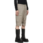Rick Owens Taupe Tower Pods Cargo Shorts