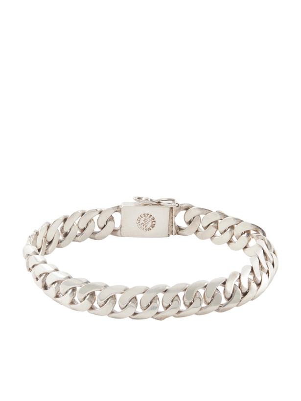 Photo: FOUNDWELL - Vintage 1970s Sterling Silver Bracelet - Silver