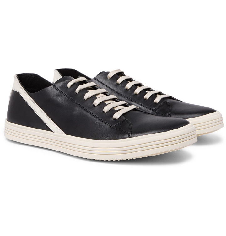 Photo: Rick Owens - Geotrasher Leather Sneakers - Men - Black