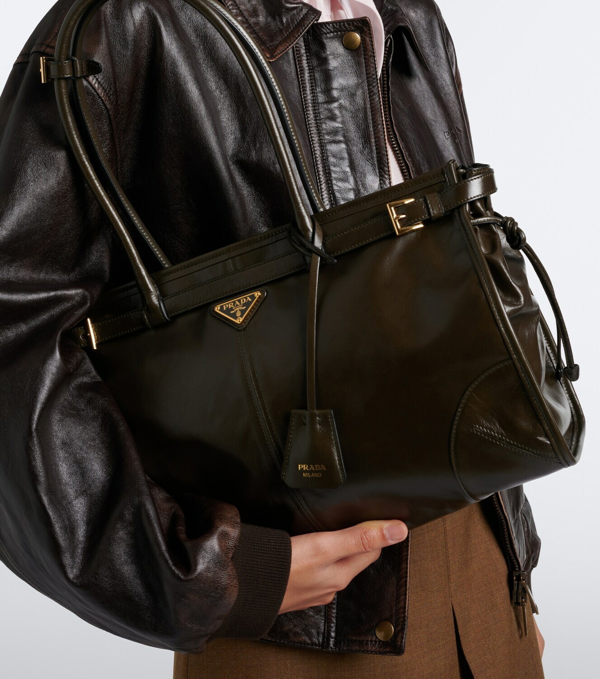 Prada Prada Bonnie Large leather shoulder bag