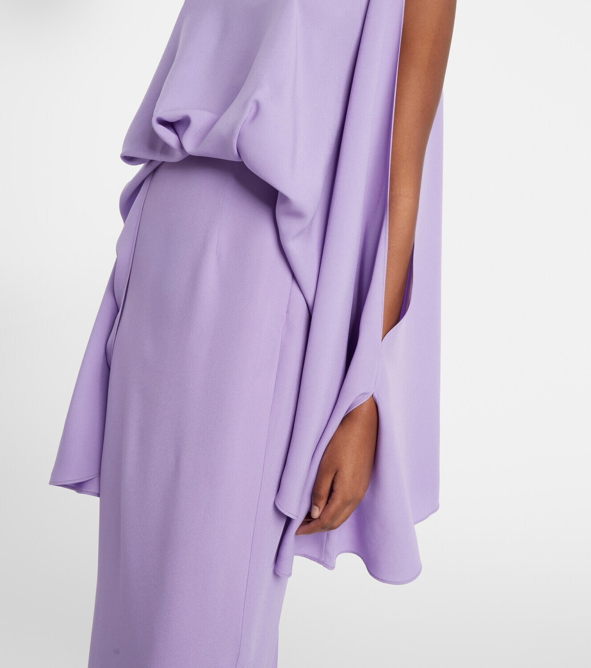 Taller Marmo Bacall draped satin gown