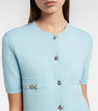 Versace Medusa wool and cashmere shirt dress