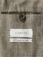Caruso - Aida Slim-Fit Linen and Wool-Blend Hopsack Blazer - Green