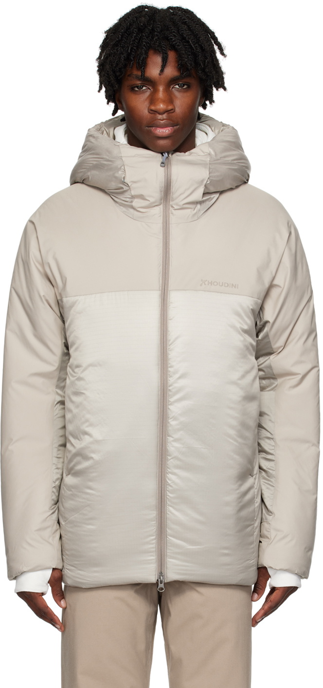 Houdini Beige Double Dunfri Puffer Jacket Houdini