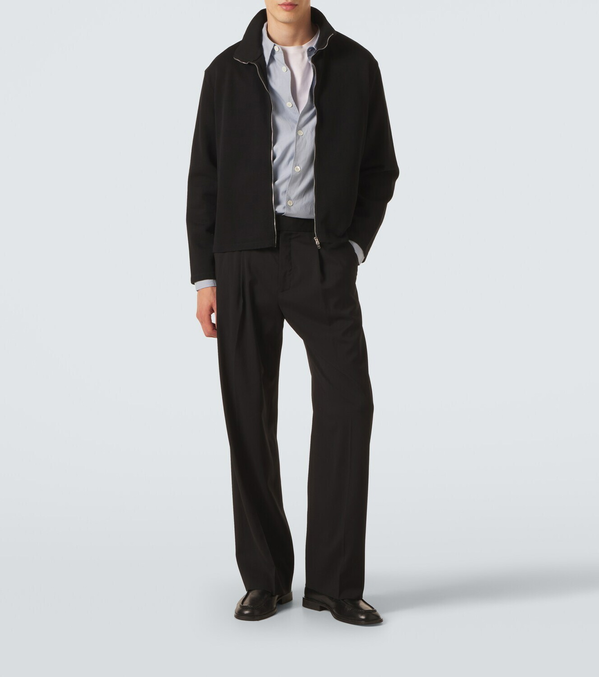 Our Legacy Shrunken cotton zip-up sweatshirt