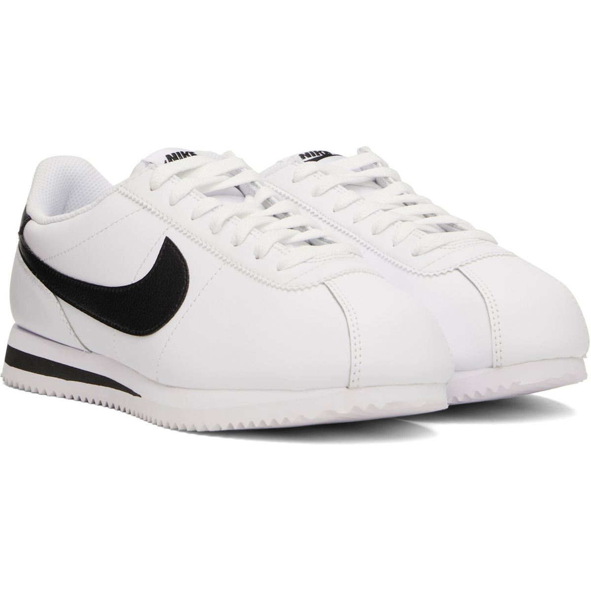 Nike White Cortez Leather Sneakers