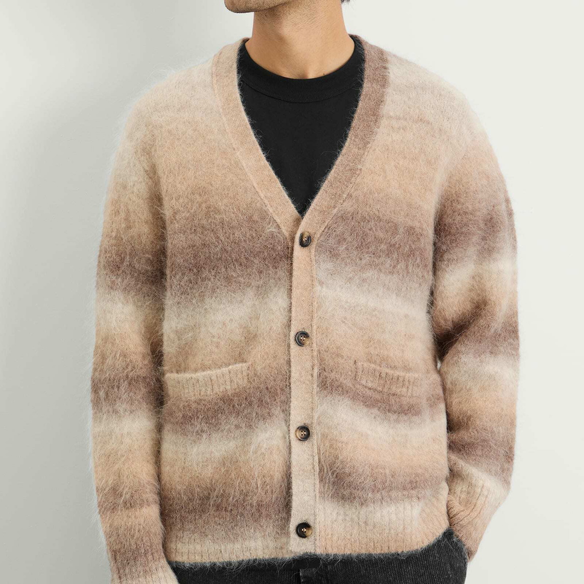 Corridor Men's Ombre Cardigan in Natural