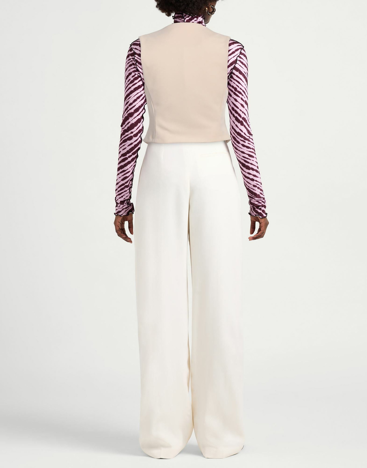 Imperial Womens Tailored Vest Ivory