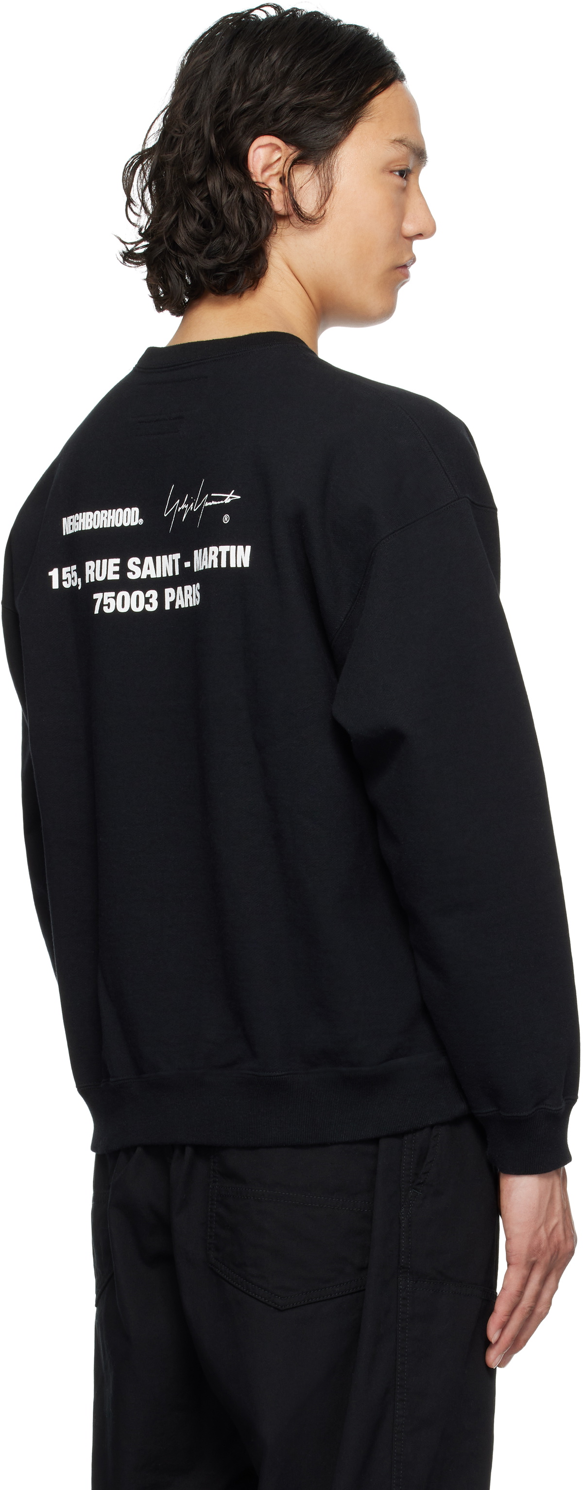 YOHJI YAMAMOTO Black NEIGHBORHOOD Edition LS Sweatshirt