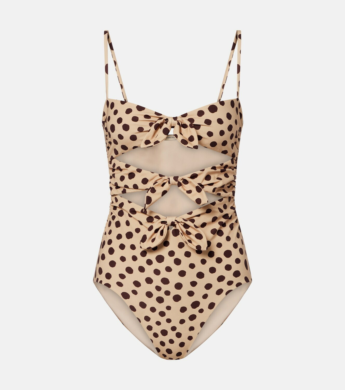 Valentino Polka-dot cutout swimsuit