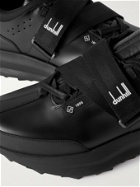 Dunhill - Aerial Runner Rubber-Trimmed Leather Sneakers - Black